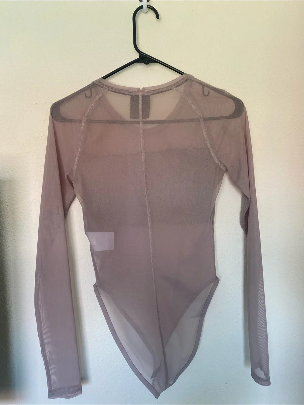 Nike Air Sheer Long Sleeve Bodysuit - Mauve size XS NWOT